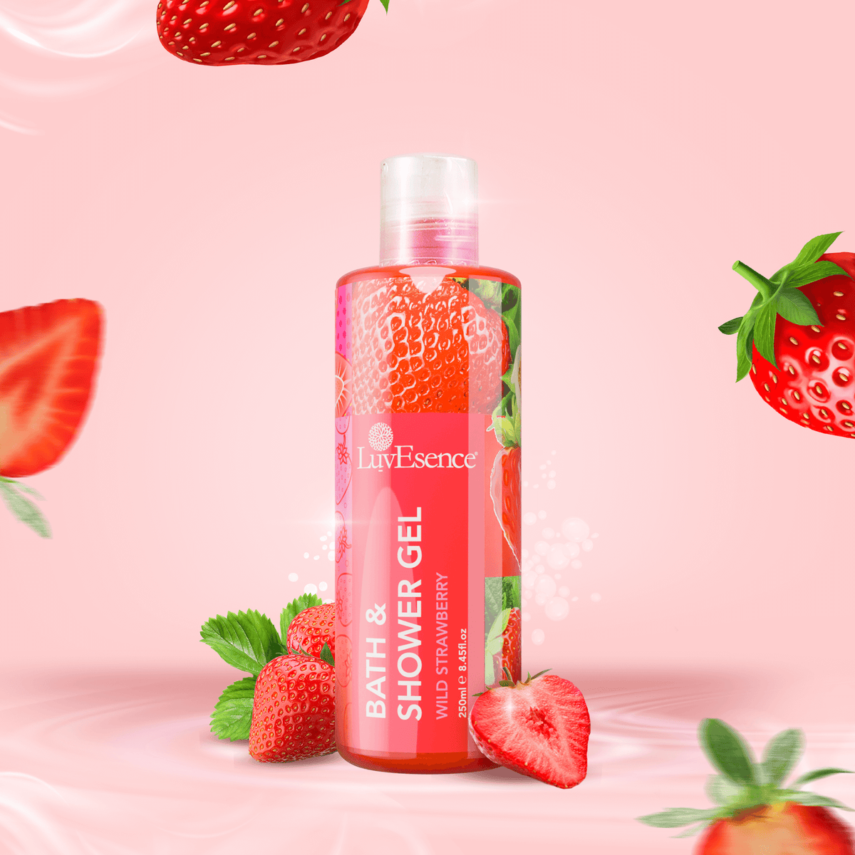 Wild Strawberry Bath Shower (250ml) – LuvEsence