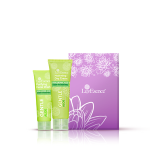 Hyaluronic Acid in Gentle Aloe: Hydrating Day Cream & Purifying Facial Wash Duo