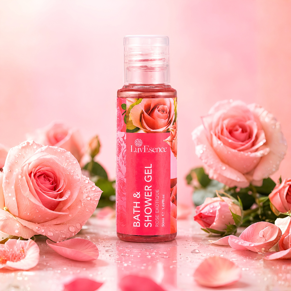 Mini Rose Exotique Bath & Shower Gel (50ml) – LuvEsence